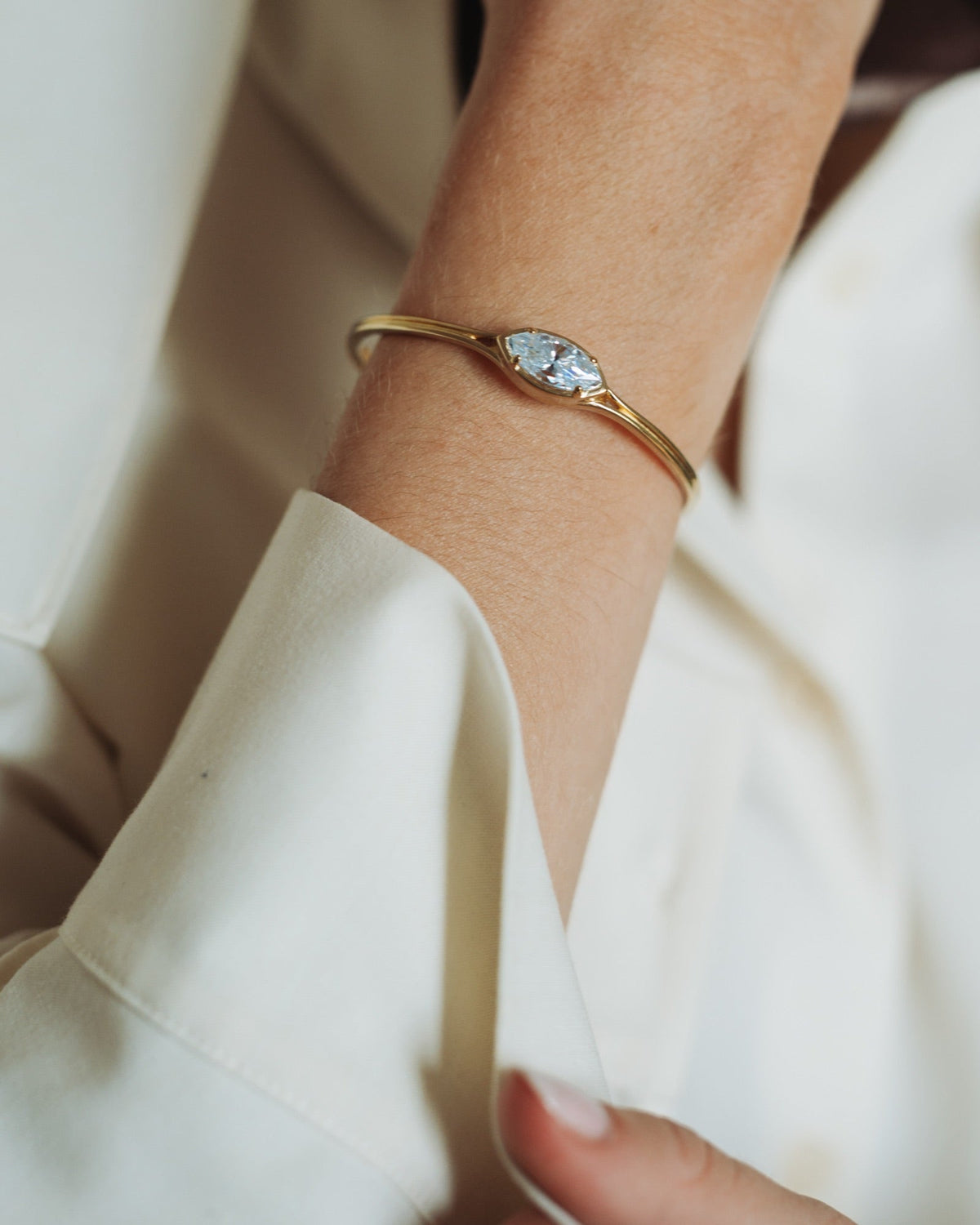 Bracelet Jacques, bijou GASSION serti de moissanites