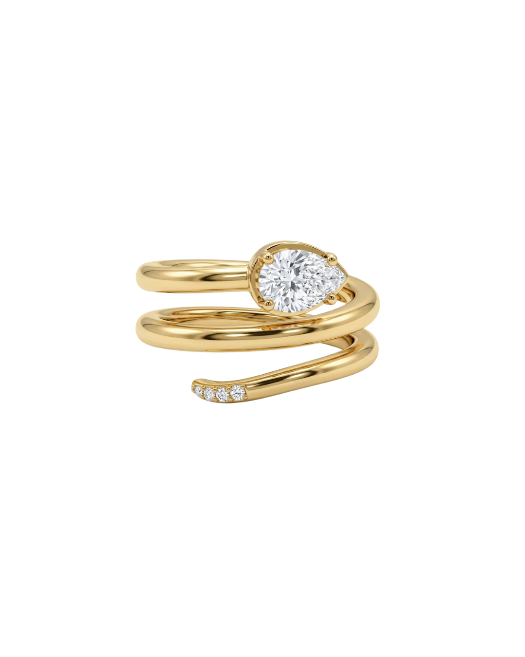 Bague serpent Coco, bijou GASSION en plaqué or